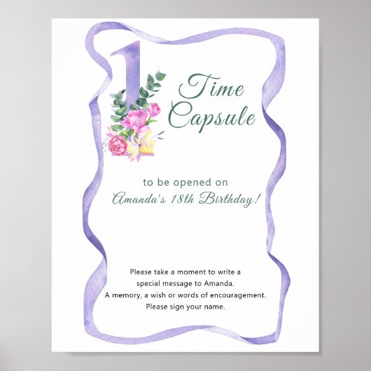 フラワーズタイムカプセル1回目の誕生日 ポスター (正面)