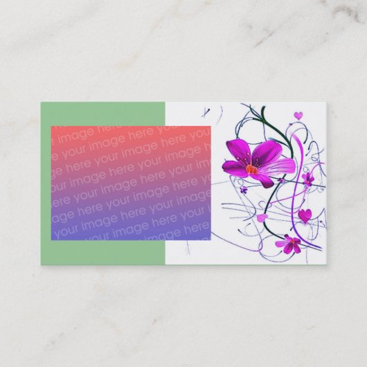 フラワーズデコ名刺 名刺 (正面)