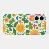 フラワーズデザイン iPhone 16ケース (裏面横)