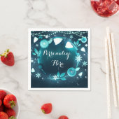 フラワーズナイト白熱［赤熱］光を放つ庭園の結婚式披露宴 スタンダードカクテルナプキン (インサイチュ)