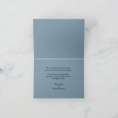 フラワーズノートカード、古い教会に感謝 サンキューカード (内部)