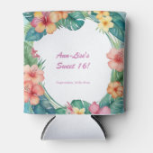 フラワーズハカラフルワイ誕生日 缶クーラー (正面)