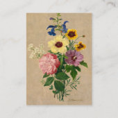 フラワーズバイピエールジョセフレドゥート 名刺 (裏面)