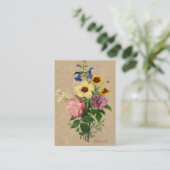 フラワーズバイピエールジョセフレドゥート 名刺 (スタンド正面)