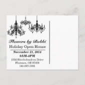 フラワーズバイボビホリデーオープンハウス2014 インビテーションポストカード (裏面)