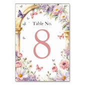 フラワーズバタフライ薄紫クインセアニラ テーブルナンバー (裏面)
