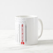 フラワーズバニーラビット顔ハッピーイースターデイナース コーヒーマグカップ (正面右)