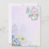 フラワーズバードハウスバタフライスウィート16 招待状 (裏面)