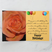 フラワーズパターンピースラブパーティーピースデスティニー サンキューカード (内部)