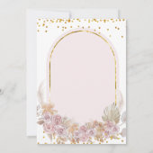 フラワーズパンパスブランチ&バブリーブライダルシャワー 招待状 (裏面)