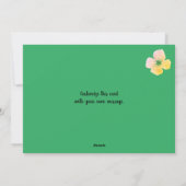 フラワーズフラットホリデーカードのカーペット シーズンカード (裏面)