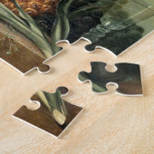 フラワーズフルーツヴィンテージ中世芸術 ジグソーパズル (側面)