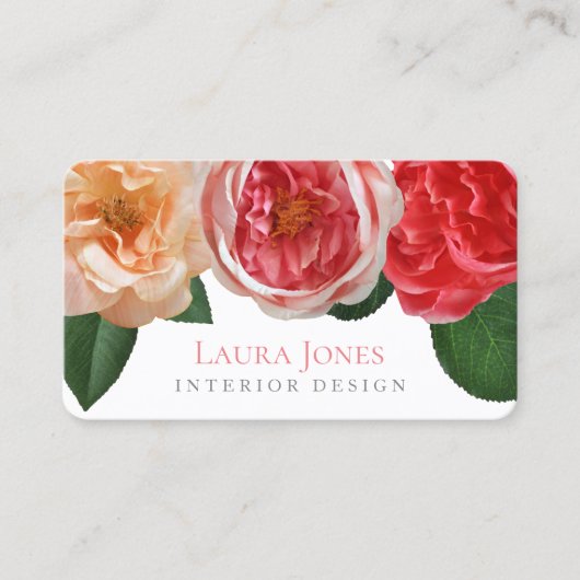 フラワーズフローラインテリアスタイリストデザインアポイントメント 予約カード (正面)