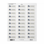 フラワーズブルーつる植物植物学 ラベル (フルシート)