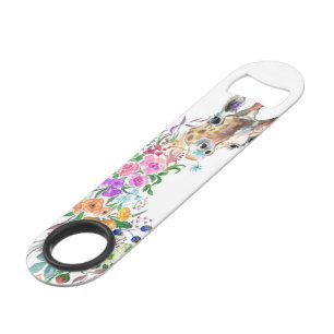 フラワーズブーケカラフルキリンバー鍵 スピード栓抜き