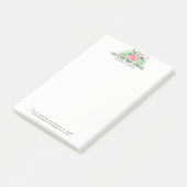 フラワーズブーケパステルウォーターカラー ポストイット (アングル)