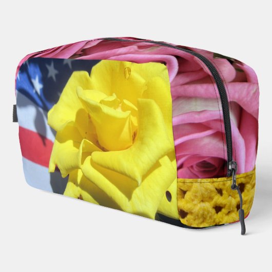 フラワーズプリントカットソーバッグ ドップキット (右コーナー)