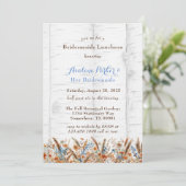 フラワーズホワイト樺の木ツリーブリデスメイドルチョン 招待状 (スタンド正面)