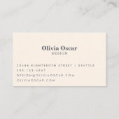 フラワーズボホカラフルブライトレトロフローラ 名刺 (裏面)