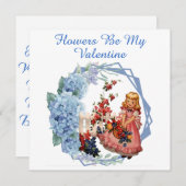 フラワーズマイバレンタインブルーフローラリース娘 シーズンカード (正面/裏面)