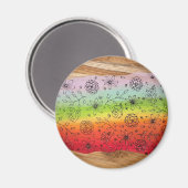 フラワーズマグネットのレインボーリバー マグネット (正面/裏面)