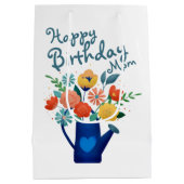 フラワーズマムの水やり缶ハッピーバースデー ミディアムペーパーバッグ (裏面)