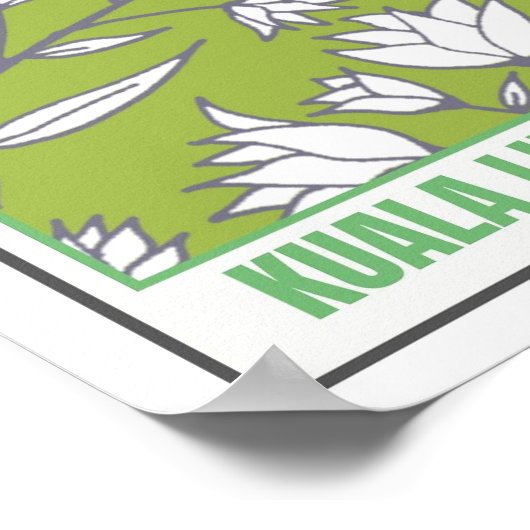 フラワーズマーケットサウスイーストアジアクアラルンプール ポスター (角)