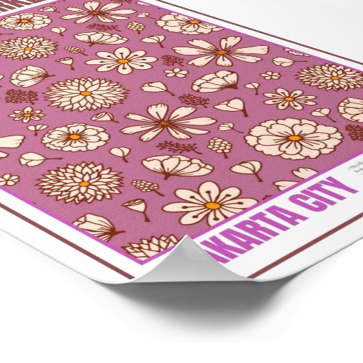 フラワーズマーケットサウスイーストアジアジャカルタ ポスター (角)