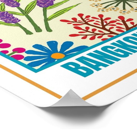 フラワーズマーケットサウスイーストアジアバンコク ポスター (角)