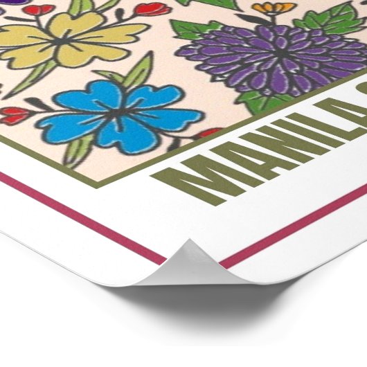 フラワーズマーケットサウスイーストアジアマニラ ポスター (角)