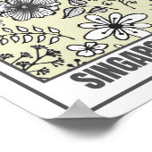 フラワーズマーケット東南アジアシンガポール ポスター (角)