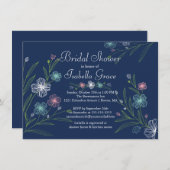 フラワーズモダンフローラブライダルシャワー招待状 招待状 (正面/裏面)