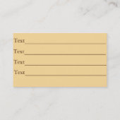 フラワーズリリーオリジナルセピアアートデザイン 名刺 (裏面)