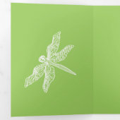 フラワーズリリーペンシルスケッチ 三つ折りクリスマスカード (内部最初)