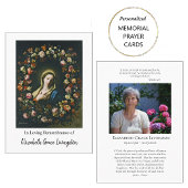 フラワーズヴァージンアンニシャン葬儀祈りの言葉カード プレイスカード