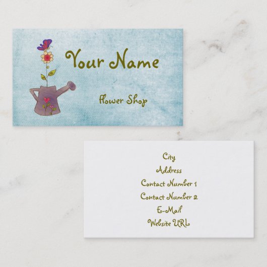 フラワーズ名刺 名刺 (正面/裏面)