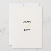 フラワーズ結婚式招待状アート 招待状 (裏面)