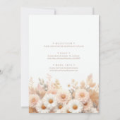 フラワーズ結婚式招待状 招待状 (裏面)