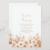 フラワーズ結婚式招待状 招待状 (正面/裏面)