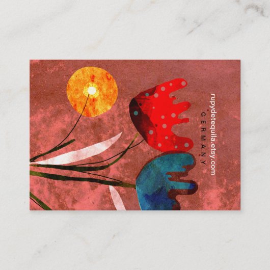 フラワーズ自然ガーデン名刺 名刺 (正面)