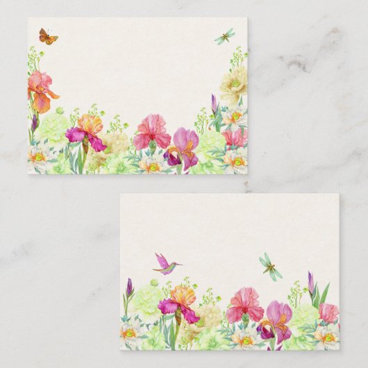 フラワーズ開花 ノートカード (正面/裏面)