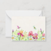 フラワーズ開花 ノートカード (裏面)