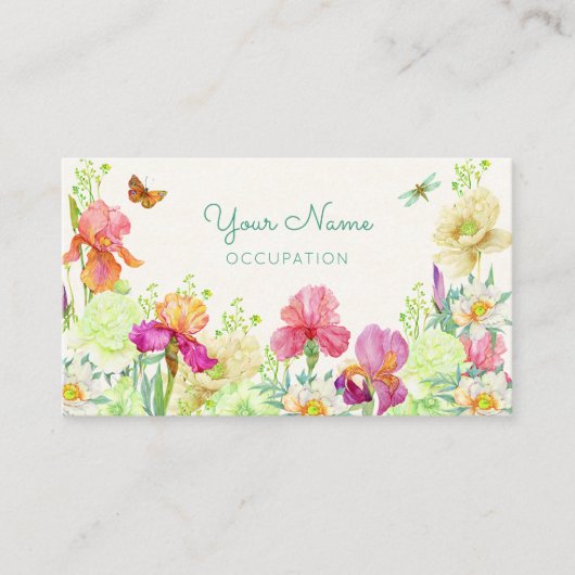 フラワーズ開花 名刺 (正面)