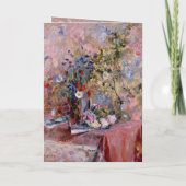 フラワーズ1906by Edouard Vuillardハッピーバースデー カード (裏面)