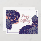 フラワーズ アンティーク ポストカード (正面/裏面)