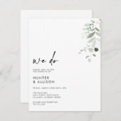 フラワーズ ウィ ドゥ ウェディング インビテーション (正面/裏面)