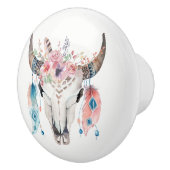 フラワーズ&カウスカル素朴カントリーグラムフェザー セラミックノブ (右)