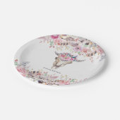 フラワーズ&カウスカル素朴カントリーGlamパーティー ペーパープレート (アングル)