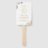 フラワーズ スティル ドゥ 婚約更新 結婚記念日 プログラム ハンドファン (裏面)