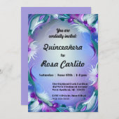 フラワーズ&フェザーズキンセニェラ招待状 招待状 (正面/裏面)